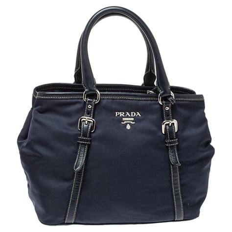 blue prada beach bag|navy blue prada bag.